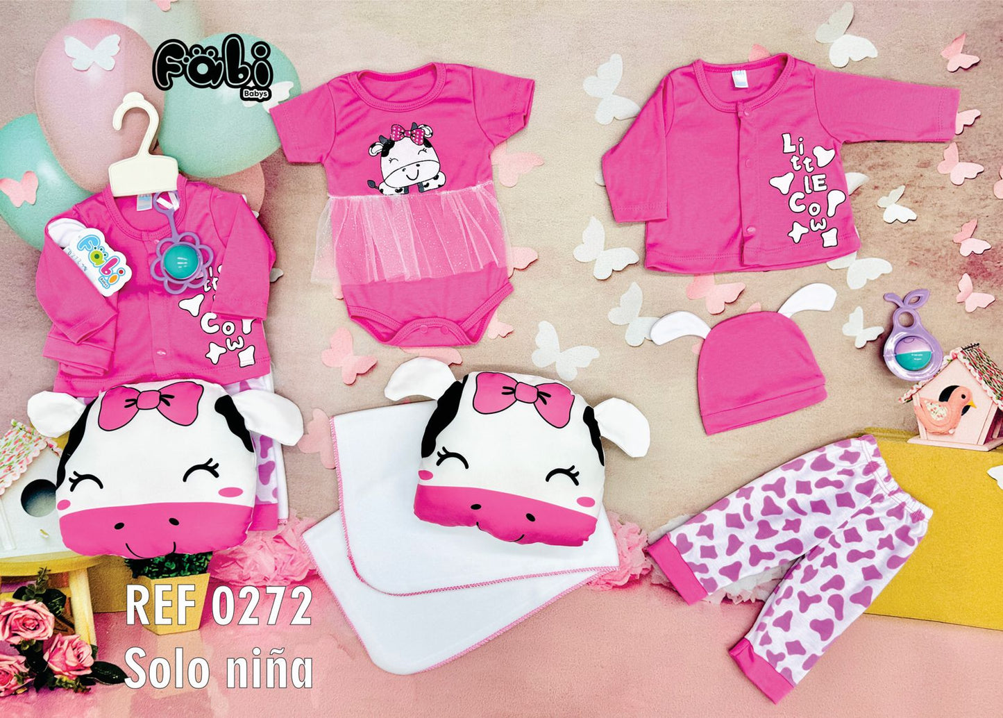 Ajuar bebé niña (7 piezas)