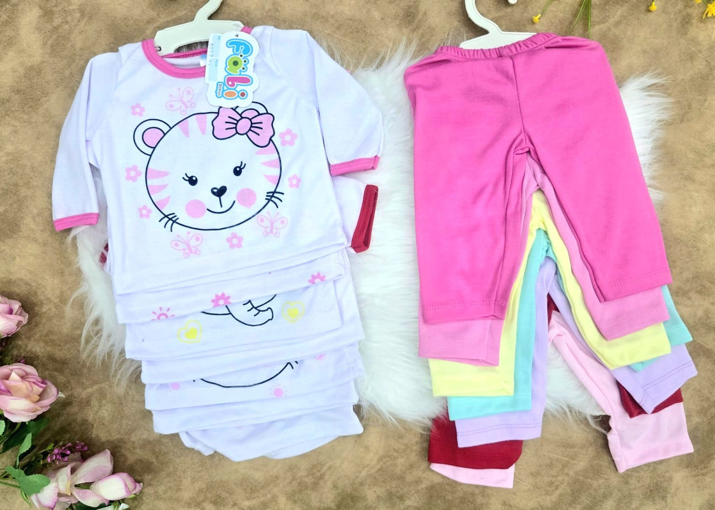 Semanario para bebé niña gatito (14 piezas)