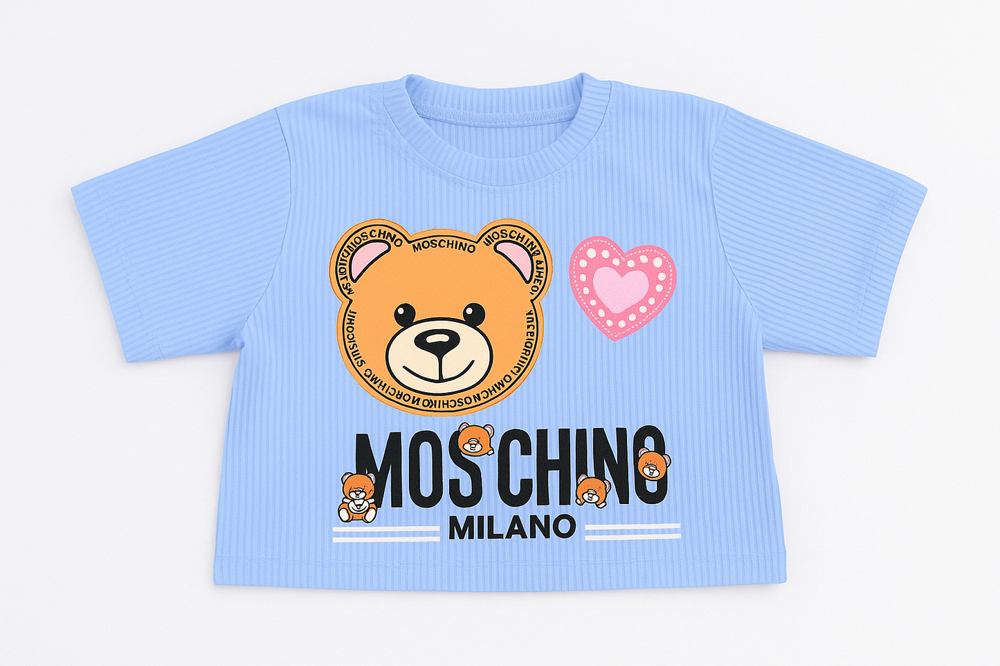 Blusa para niña corta "Moschino"