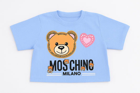 Blusa para niña corta "Moschino"