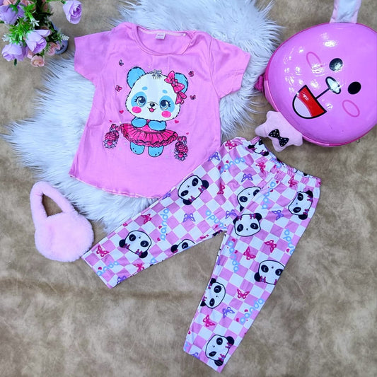 Pijama infantil para niña Panda Ballerina