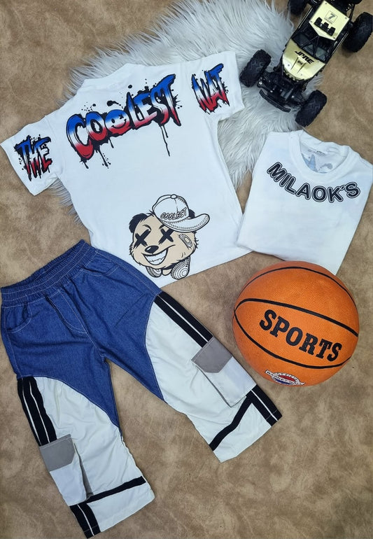 Conjunto deportivo denim para niño