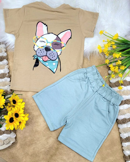 Conjunto bebé niño short mini aventurero