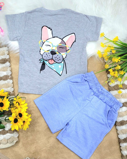 Conjunto bebé niño short mini aventurero