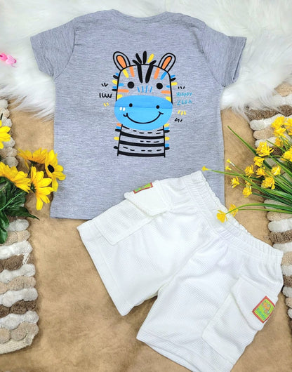 Conjunto bebé niño short camuflado