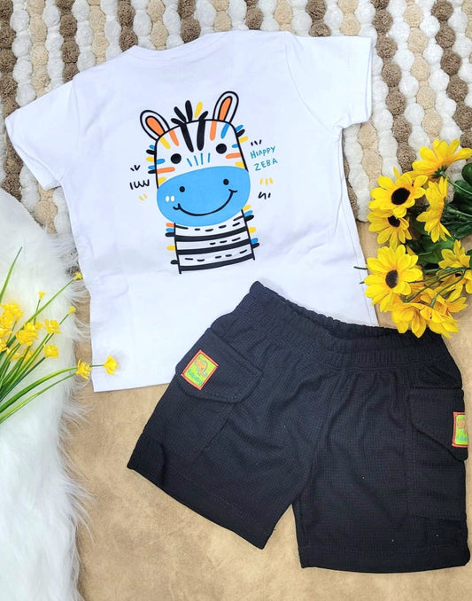Conjunto bebé niño short camuflado
