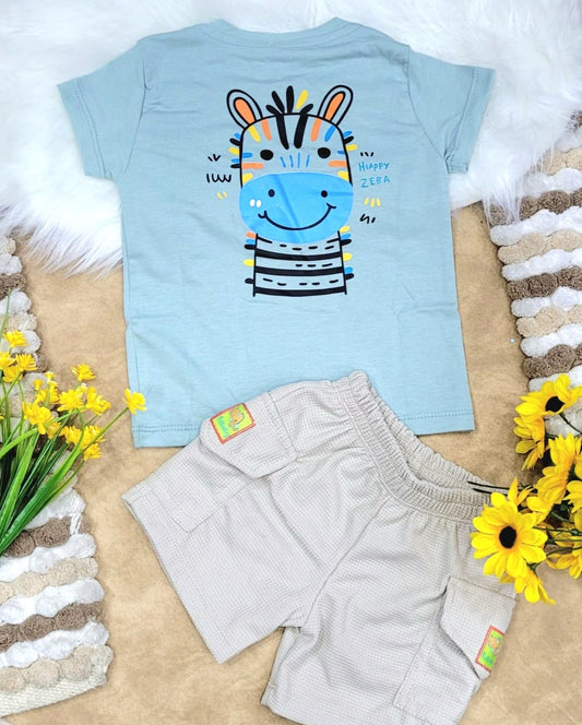 Conjunto bebé niño short camuflado