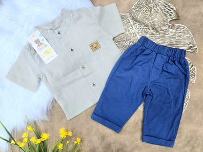 Conjunto bebé niño camisa (2 piezas)