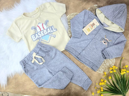 Conjunto bebé niño deportivo baseball (3 piezas)