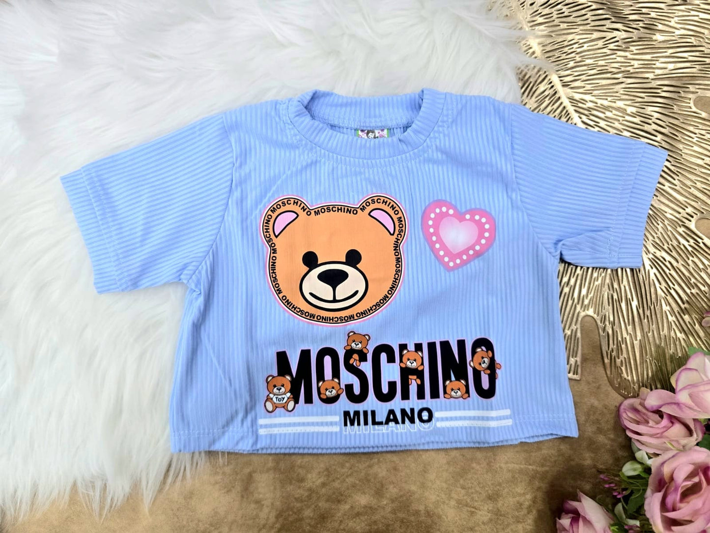 Blusa para niña corta "Moschino"