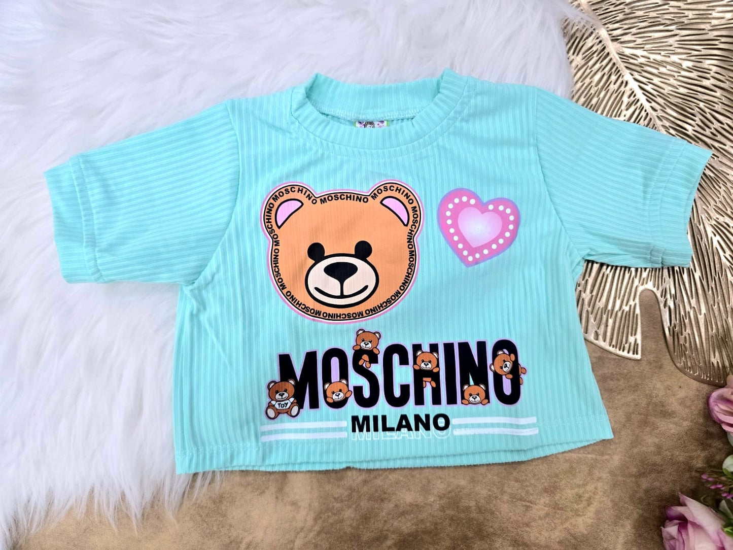 Blusa para niña corta "Moschino"