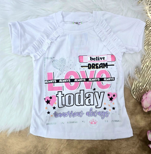 Blusa para niña "Love today"