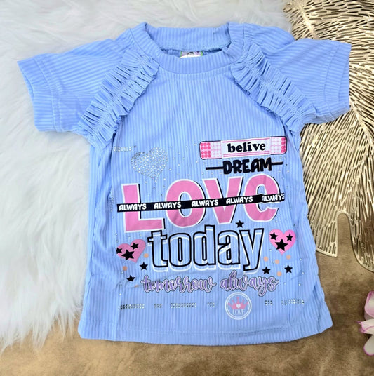 Blusa para niña "Love today"