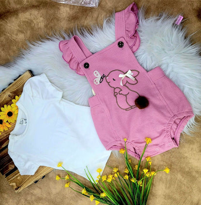 Conjunto bebé niña enterizo encanto de algodón