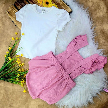 Conjunto bebé niña enterizo encanto de algodón