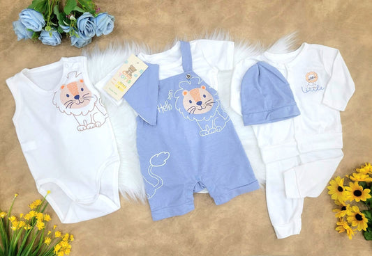 Ajuar bebé niño little lion (7 piezas)