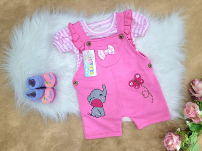 Conjunto bebé niña overol (2 piezas)